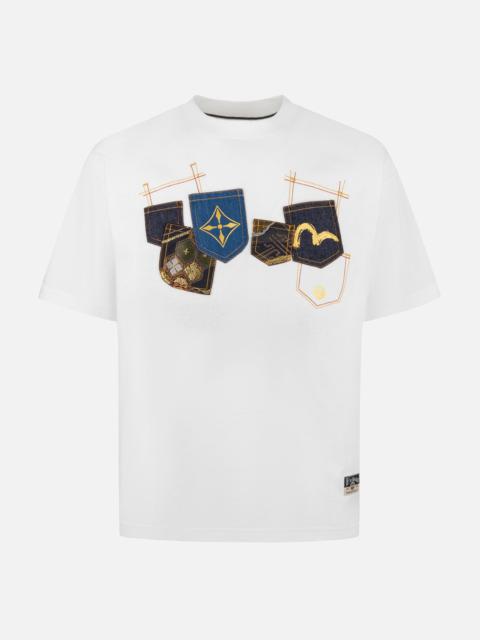 Multi-Pocket and Multi-Print Relax Fit T-shirt