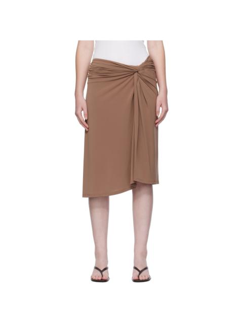 Brown Elemental Ida Midi Skirt