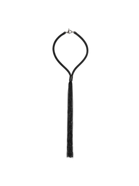 fringed bead-chain necklace