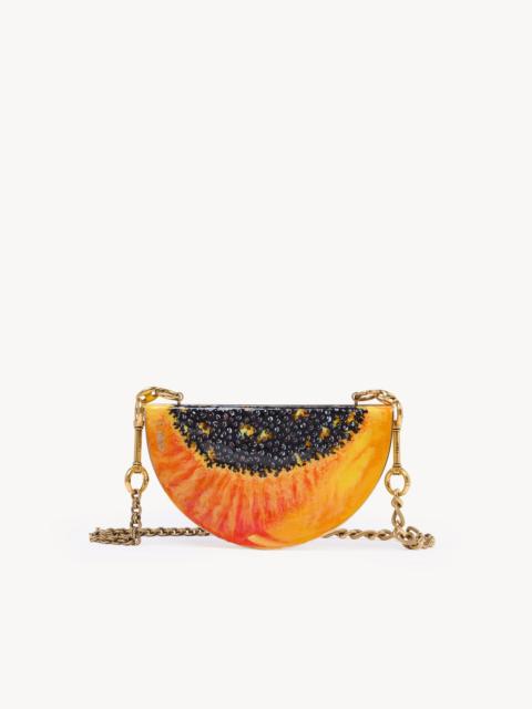 CHLOÉ TROPICUS PAPAYA MINAUDIÈRE IN BRASS