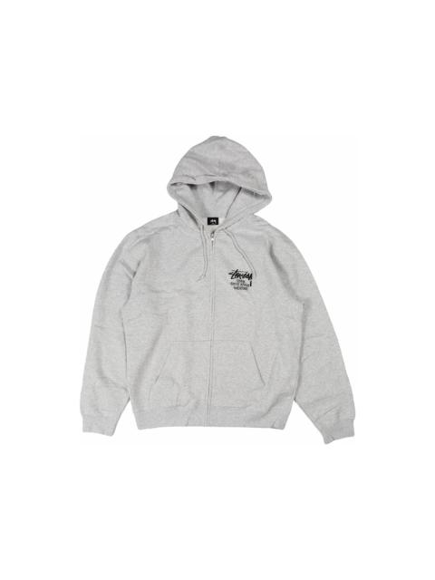 Stussy Stock DSM Singapore Zip Hoodie Ash Heather