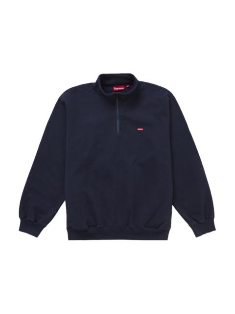 Supreme Small Box Half Zip Pullover Navy