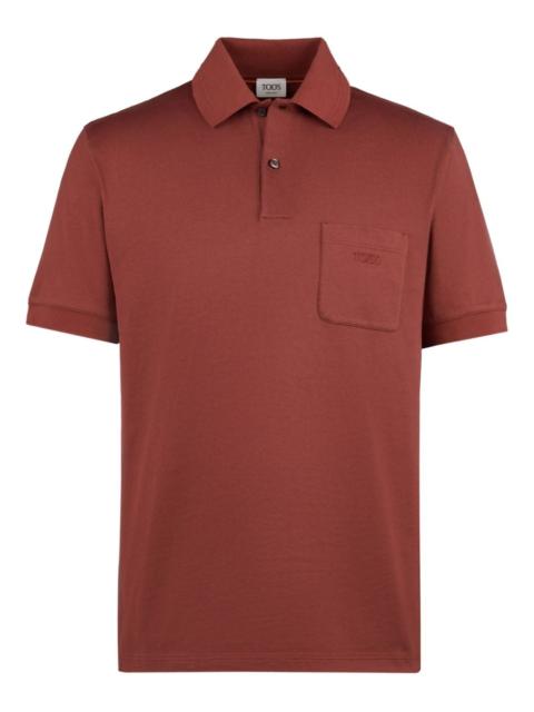 embroidered-logo polo shirt