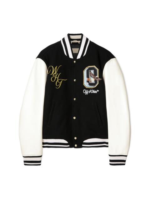 Fresco Leather/wool Varsity Jacket