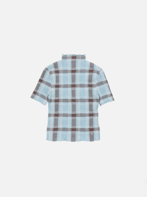 Wool turtleneck - Blue/brown