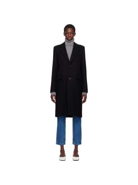 Black Two-Button Coat