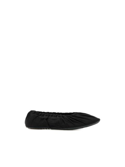 gathered ballet flats