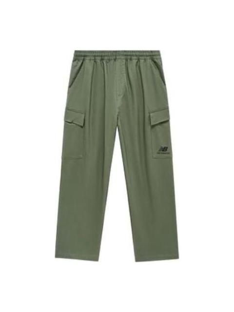 New Balance Logo Cargo Pants 'Olive Green' AMP31333-DON