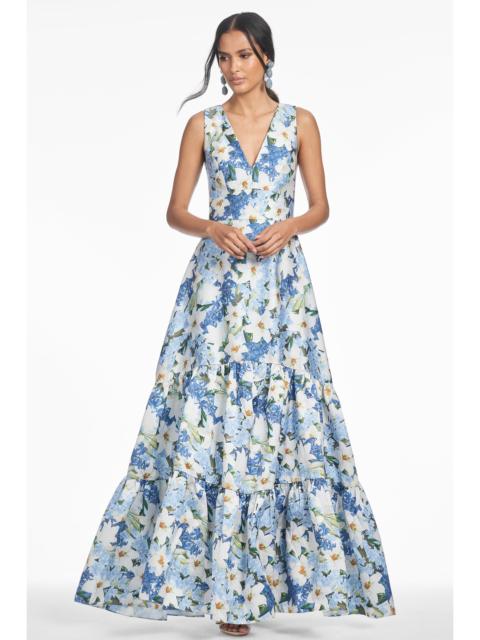 RORI GOWN - SKY BLUE STAR LILLIES