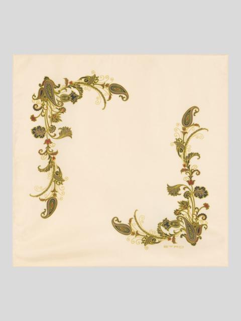 PRINTED SILK POCKET SQUARE