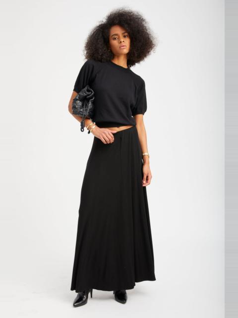 BLACK RIB BRIGITTE MAXI SKIRT