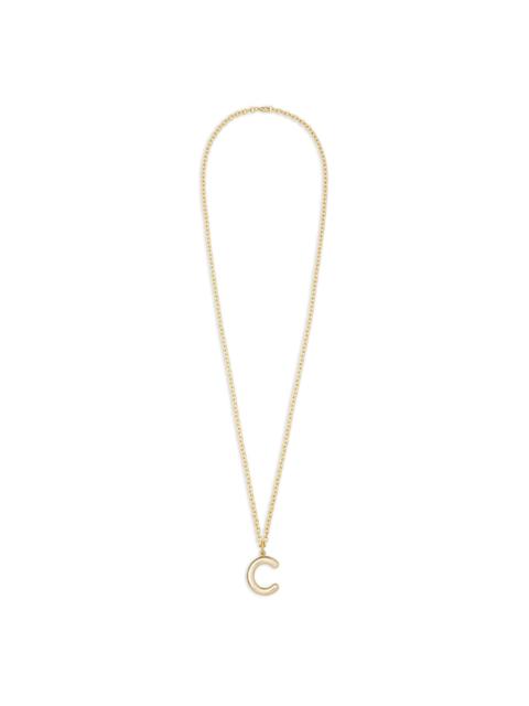 Big Puffy Initial necklace