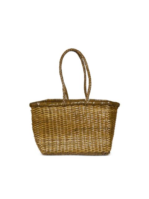 small weave tote bag