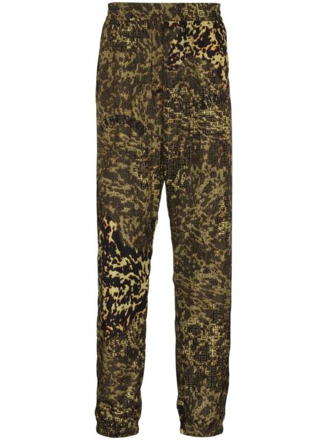 4G animal-print track pants