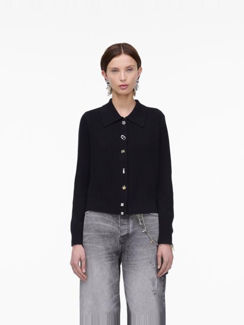 CABLE-KNIT CHARM CARDIGAN