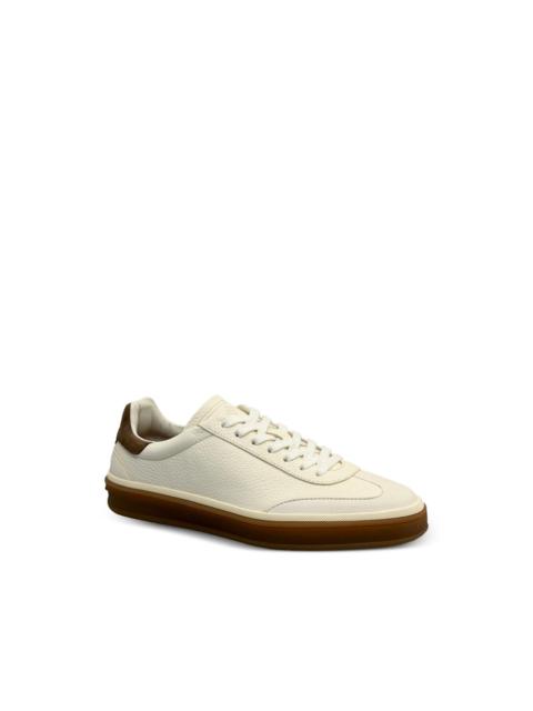 Tennis Walk suede-trimmed leather sneakers