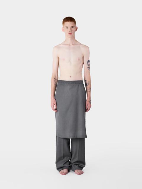LONG PANTA SKIRT / grey