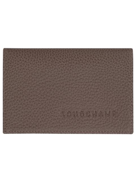 Le Foulonné Card holder Taupe - Leather