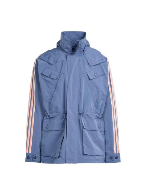 adidas Premium Windbreaker Jacket Asia Sizing 'Teal Pink' IR9397