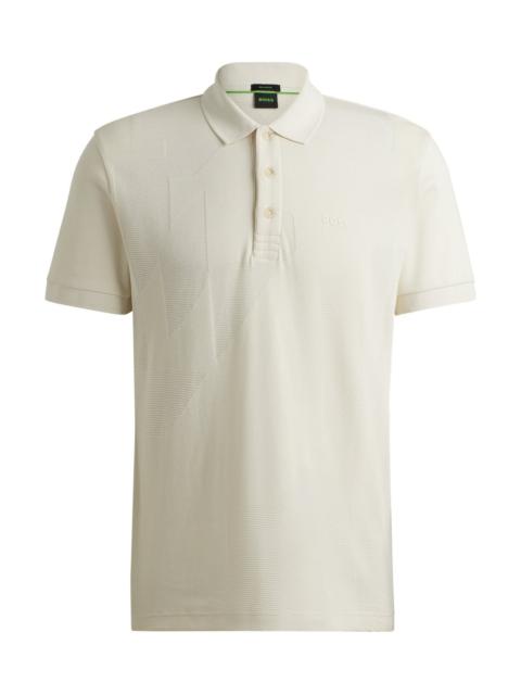RELAXED-FIT POLO SHIRT IN COTTON JACQUARD WITH LOGO