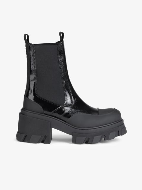 CLEATED HEELED MID CHELSEA BOOTS