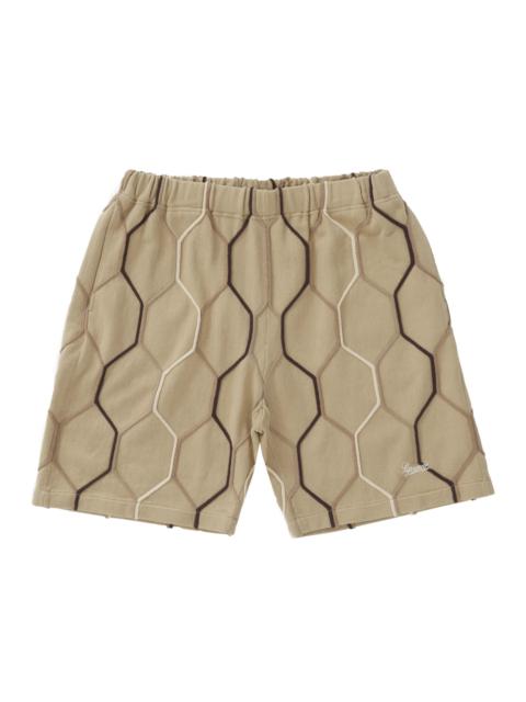 Supreme Hex Knit Short Tan