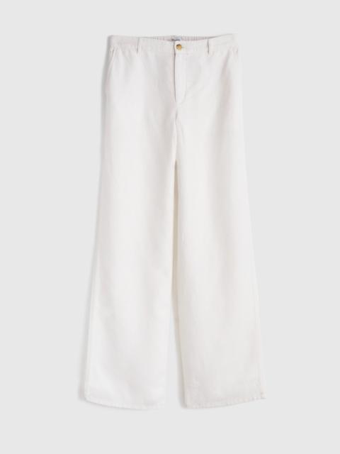 The Zoe Relaxed Straight Pant in 100% Linen