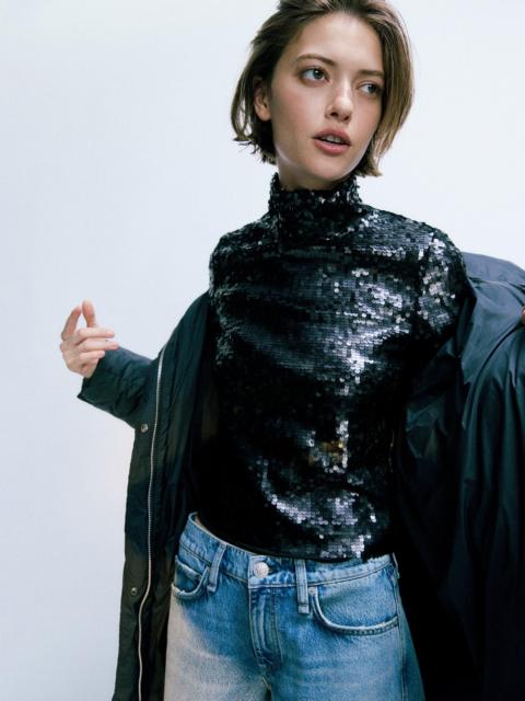 Lucy Sequined Turtleneck