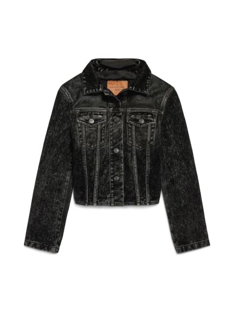 Women's Lace-up Jacket in Black