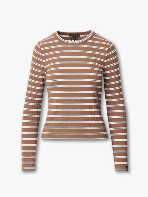 Luca Striped Ribbed Long-Sleeve Tee