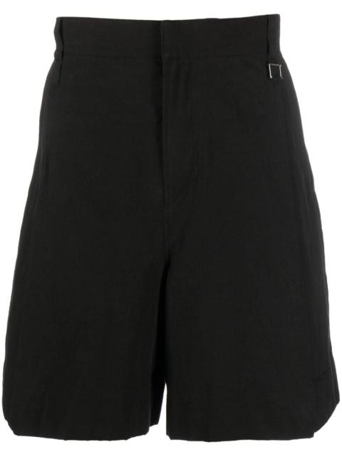 cotton-hemp blend bermuda shorts