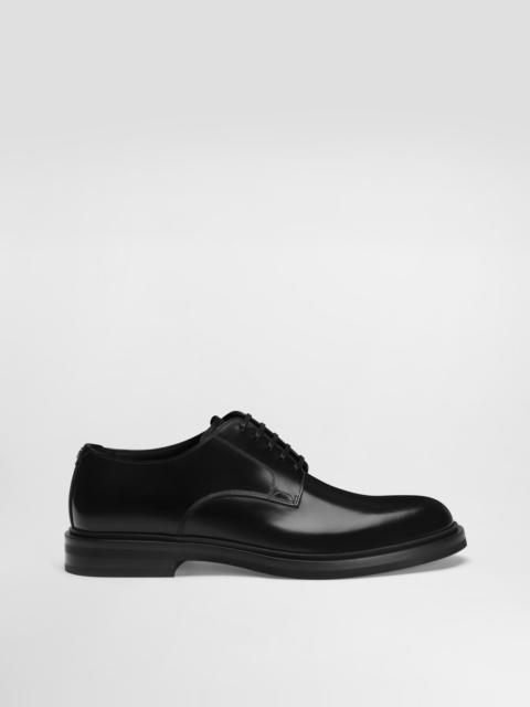 Brushed calfskin Derby shoes