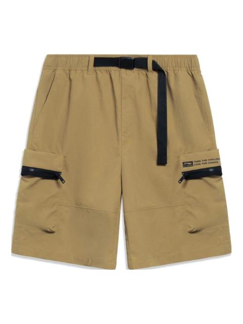 Li-Ning Graphic Cargo Shorts 'Khaki' AKST643-2