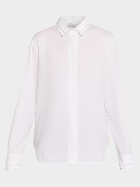 Stretch Cotton Poplin Shirt