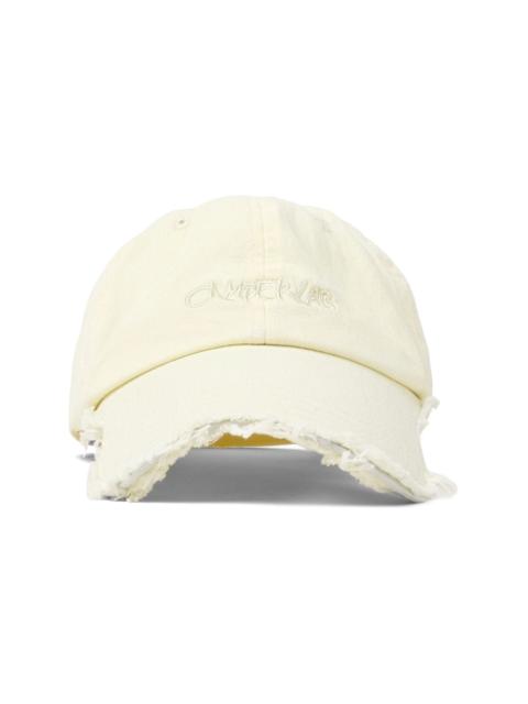logo-embroidered organic cotton cap