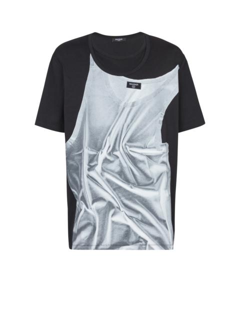 T-shirt with tank top print