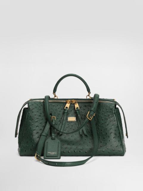Vittoria ostrich leather handbag