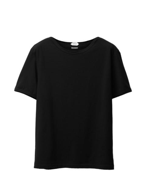 embroidered cotton-jersey T-shirt