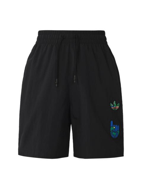 adidas originals Artist Shorts Pocket Printing Sports Short Pant Male Black HA4686