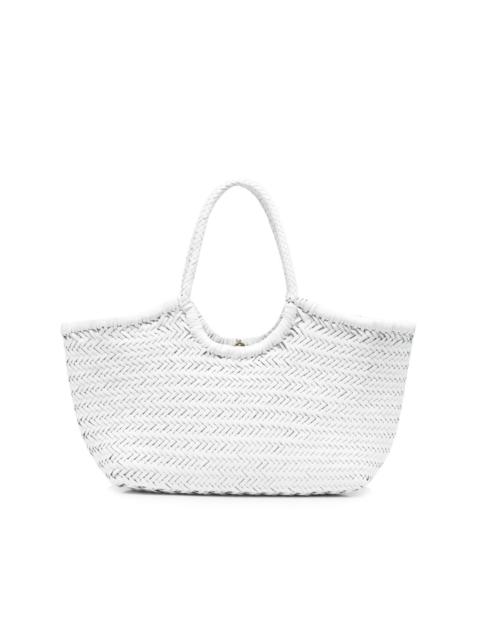 woven leather shoulder bag
