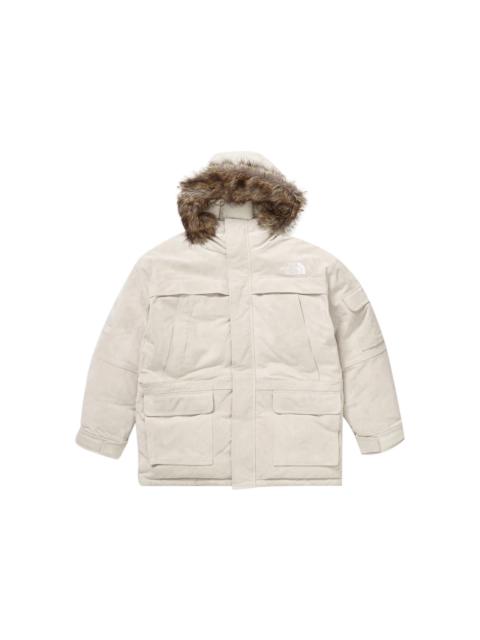 Supreme The North Face Suede 600-Fill Down Parka Stone