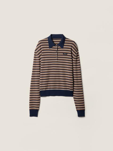 Wool polo shirt