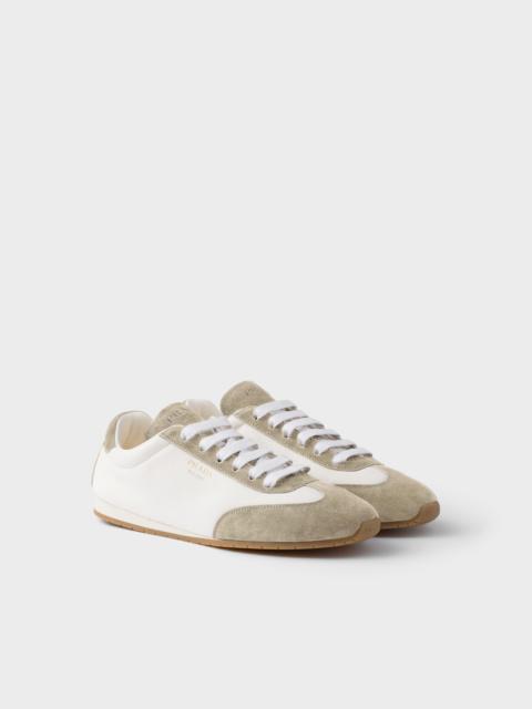 Nappa leather and suede sneakers