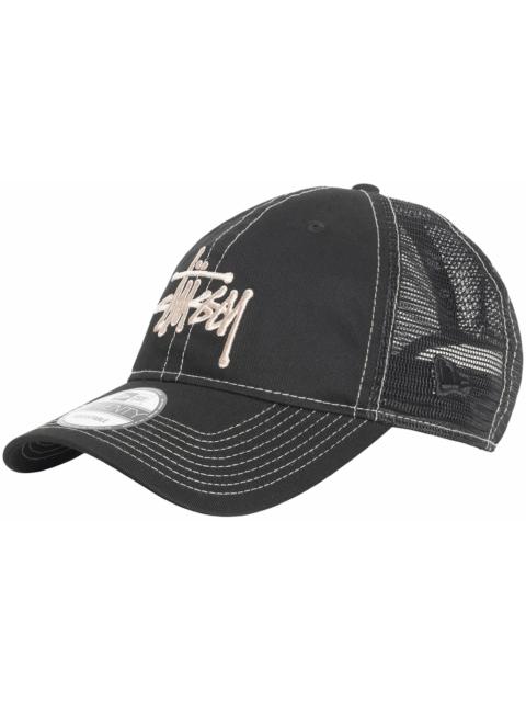 Stussy New Era 9Twenty Basic Trucker Black