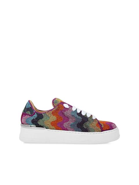 Crystal Waves Rainbow suede sneakers