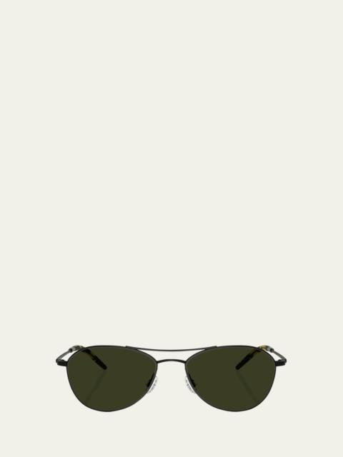 Aero II Steel Aviator Sunglasses