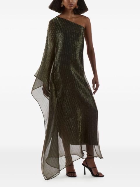 Betsy pleated one-shoulder asymmetrical dress