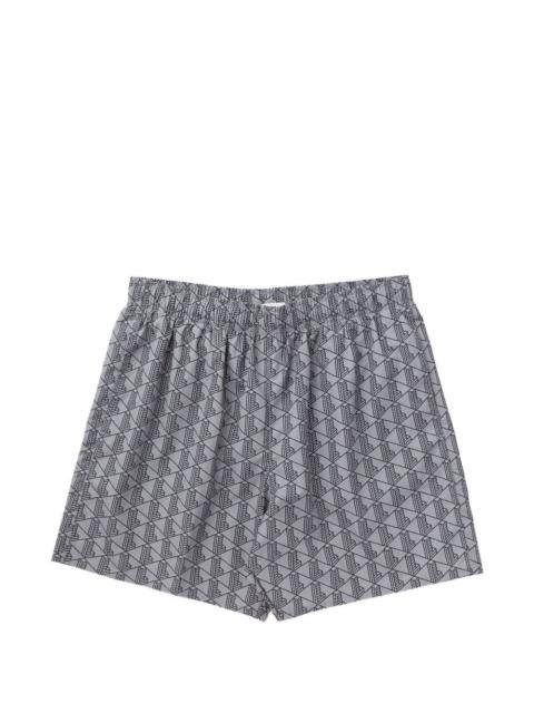 geometric-print swim shorts