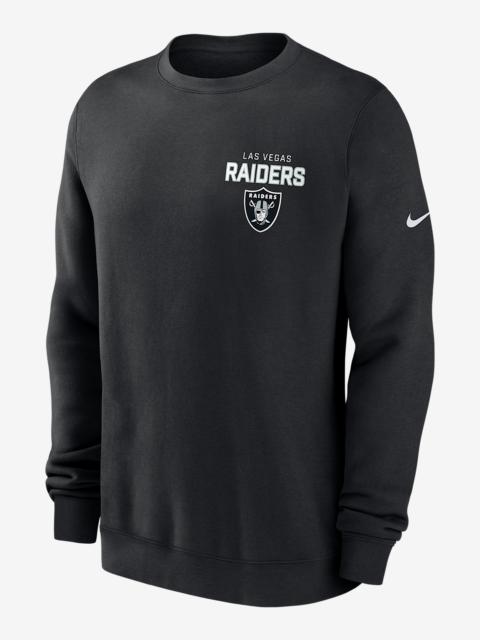 Las Vegas Raiders Draw Block Club Men's Nike NFL Pullover Crew