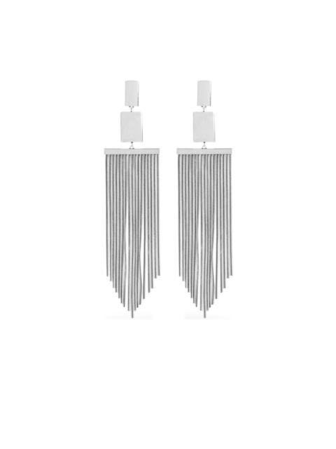 square fringe earrings